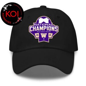 Washington Mens Soccer 2025 National Champions Classic Hat Cap Snapback