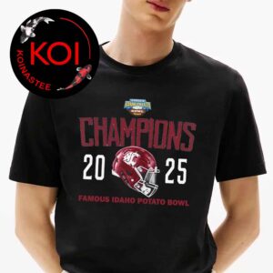 Washington State Cougars Football 2025 Champions Famous Idaho Potato Bowl Unisex T-Shirt
