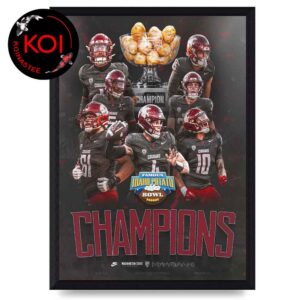 Washington State Cougars Football 2025 Champions FamousID Potato Bowl Home Decor Poster Canvas