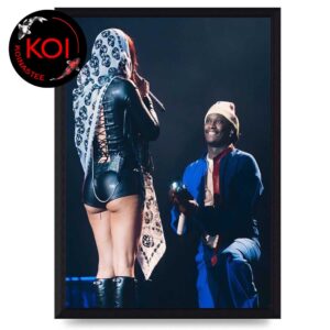 Young Thug Engaged Mariah The Scientist State Farm Arena Atlanta 2025 Home Decor Poster Canvas