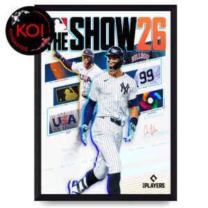 Aaron Judge MLB The Show Cover 2026 Home Decor Poster Canvas