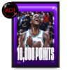Anthony Edwards 10000 Career Point Signed Home Decor Poster Canvas