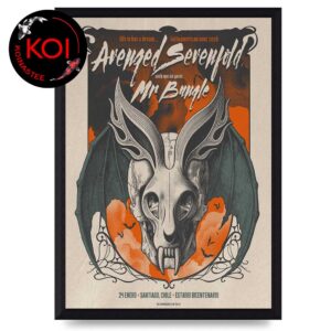 Avenged Sevenfold Mr Bungle Santiago Chile 2026 Estadio Bicentenario Home Decor Poster Canvas