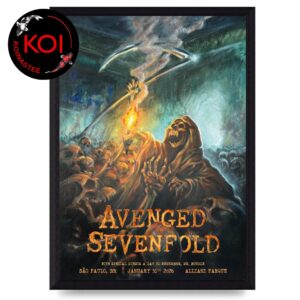 Avenged Sevenfold Sao Paulo 2026 Brazil January 31st Exclusive Home Decor Poster Canvas