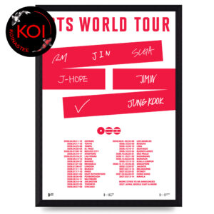 BTS 2026 World Tour Dates Home Decor Poster Canvas
