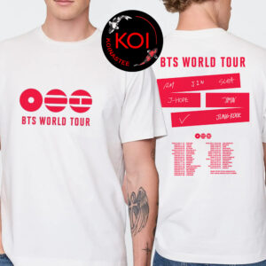 BTS 2026 World Tour Dates Two Sided T-Shirt