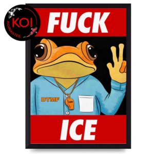 Bad Bunny Fuck ICE Sapo Concho Poster Canvas