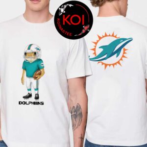 Bad Bunny x Miami Dolphins Concho NFL 2025 2026 Season Two Sided T-Shirt
