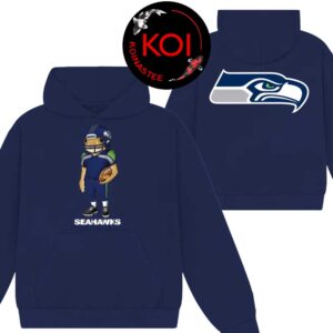 Bad Bunny x Seattle Seahawks Concho NFL 2025 2026 Season Two Sided Hoodie