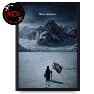 Barcelona Nihilist Penguin Different Is Better Home Decor Poster Canvas