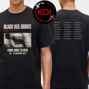 Black Veil Brides 2026 From Ashes To New North America Tour Dates Two Sided T-Shirt