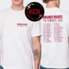 Bruno Mars The Romantic 2026 Tour Dates Two Sided Unisex T-Shirt
