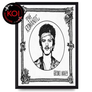Bruno Mars The Romantic Album Cover Vinyl CD Home Decor Poster Canvas