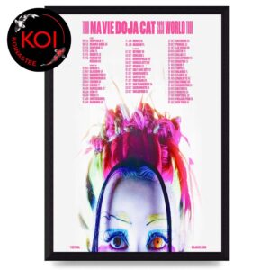 Doja Cat 2026 World Tour Dates Home Decor Poster Canvas