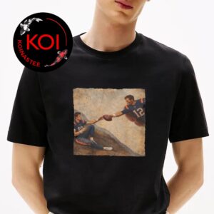 Drake Maye x Tom Brady The Creation Adam Michelangelo Unisex T-Shirt