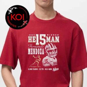Fernando Mendoza Heisman Indiana Hoosiers 2025 Trophy Winner Unisex T-Shirt