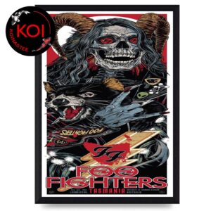 Foo Fighters Tasmania 2026 Utas Stadium January 24th Home Decor Poster Canvas