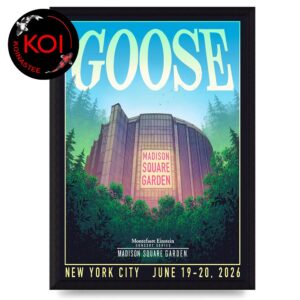 Goose The Band Madison Square Garden 2026 NYC June 19th 20th Home Decor Poster Canvas