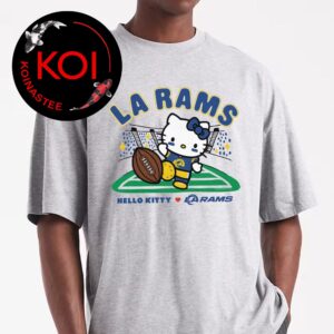 Hello Kitty x Los Angeles Rams Homage Ash Kickoff Unisex T-Shirt