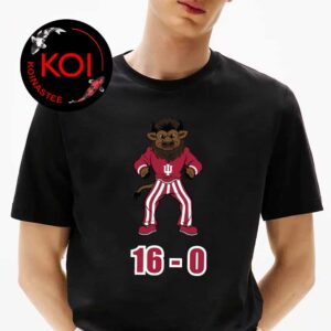 Indiana Hoosier Football 16-0 2025 CFP National Champions Mascot Unisex T-Shirt