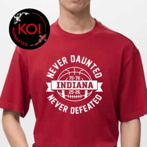 Indiana Hoosiers 50 Years In The Making Never Daunted Never Defeated Unisex T-Shirt