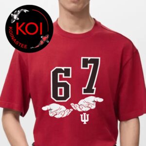 Indiana Hoosiers Football 6 7 Unisex T-Shirt