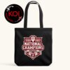 Indiana Hoosiers Perfection Season 2025 2026 National Champions College Football Playoffs Tote Bag