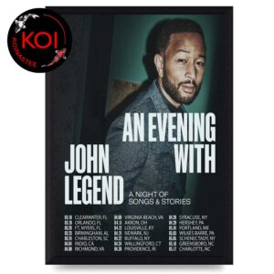 John Legend An Evening With 2026 Tour Dates Home Decor Poster Canvas