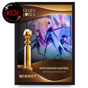 KPop Demon Hunters Golden Globes Best Animated Motion Picture Home Decor Poster Canvas
