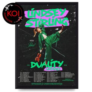 Lindsey Stirling 2026 Duality Untamed Summer Tour Dates Home Decor Poster Canvas