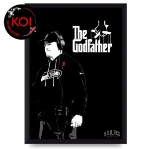 Mike Macdonald The God Father Coach Seattle Seahawks Home Decor Poster Canvas