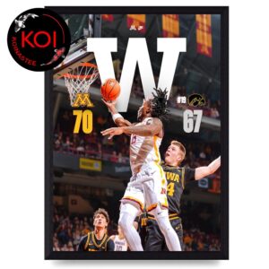 Minnesota Basketball vs Iowa Hawkeyes Men Basketball Score Win 2026 Home Decor Poster Canvas