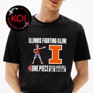 One Piece Illinois Fighting Illini 2026 US College Basketball Voyage Unisex T-Shirt