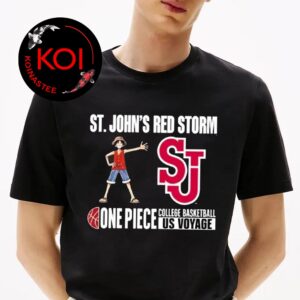 One Piece St Johns Red Storm 2026 US College Basketball Voyage Unisex T-Shirt