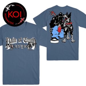 Pain Of Truth Blue Big Dog Two Sided T-Shirt
