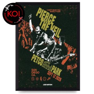 Pierce The Veil Petco Park 2026 San Diego Coming Home September 12th Home Decor Poster Canvas