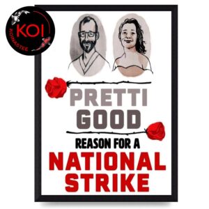 Pretti Good Reason For A National Strike Renee Good And Alex Pretti Poster Canvas