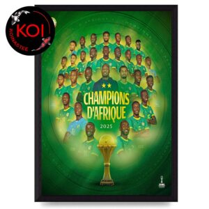 SENEGAL 2025 AFCON Champions All Team Home Decor Poster Canvas