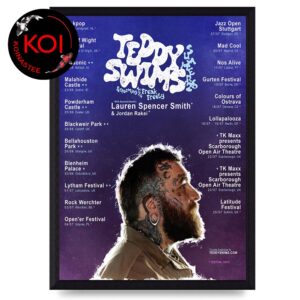 Teddy Swims 2026 Tour Dates Home Decor Poster Canvas