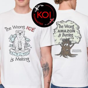 Wrong Amazon Wrong Ice Is Melting CHNGE Two Sided T-Shirt