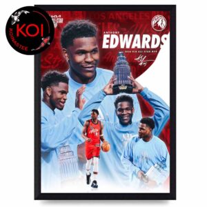 Anthony Edwards MVP 2026 NBA All Star Game Home Decor Poster Canvas