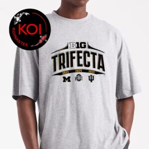 Big Ten College Football National Champions Trifecta Unisex T-Shirt