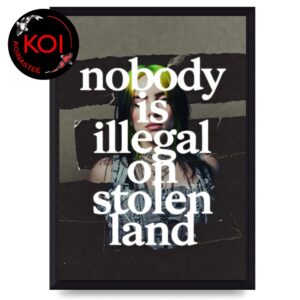 Billie Eilish Grammy 2025 2026 Nobody Is Illegal On Stolen Land Home Decor Poster Canvas