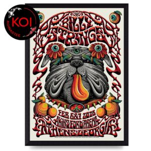 Billy Strings Akin Ford Arena 2026 Athen GA February 6 7 Home Decor Poster Canvas
