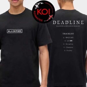 Blackpink Deadline Tracklist 3rd Mini Album Two Sided T-Shirt