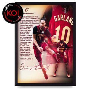Darius Garland Message Dear Cleverland Before Trade To Los Angeles Clippers Home Decor Poster Canvas