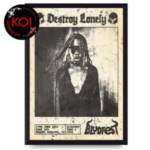 Destroy Lonely Bludfest 2026 Park 360 Hradec Kralove Czech On June 27th Home Decor Poster Canvas