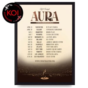 Diljit Dosanjh 2026 Aura Tour Dates Home Decor Poster Canvas