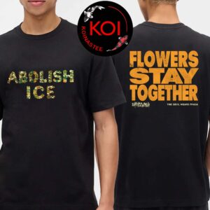 Dying Wish The Devil Wears Prada Abolish Ice Flowers Stay Together Two Sided T-Shirt