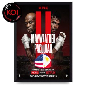 Floyd Mayweather vs Manny Pacquiao 2026 Sphere Las Vegas September 19th Home Decor Poster Canvas